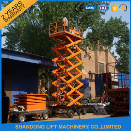 Electric Hydraulic Mobile Platform Lift for Aerial Work / Decoration / Street Lamp Maintenance